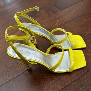 Yellow marc fisher heels